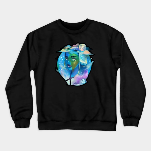 Planette Earth Crewneck Sweatshirt by GDBee